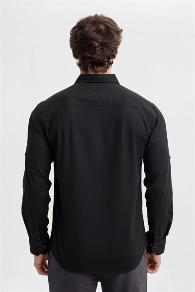 0024176 Vip Stendo Erkek Gömlek Siyah