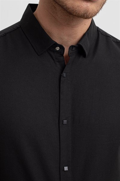 0024176 Vip Stendo Erkek Gömlek Siyah
