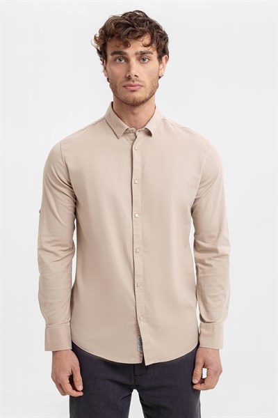 0024178 Vip Stendo Erkek Gömlek Bej