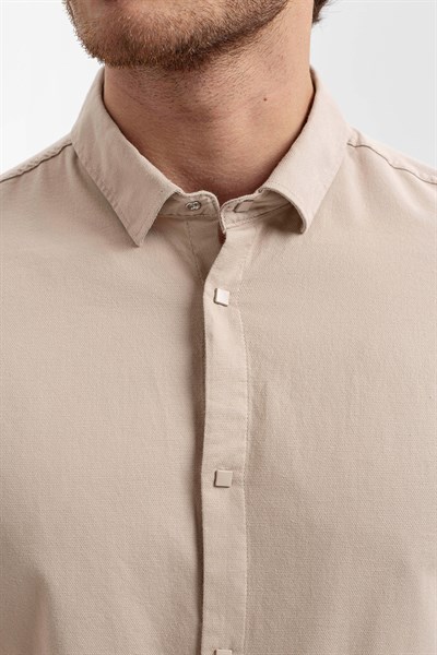 0024178 Vip Stendo Erkek Gömlek Bej