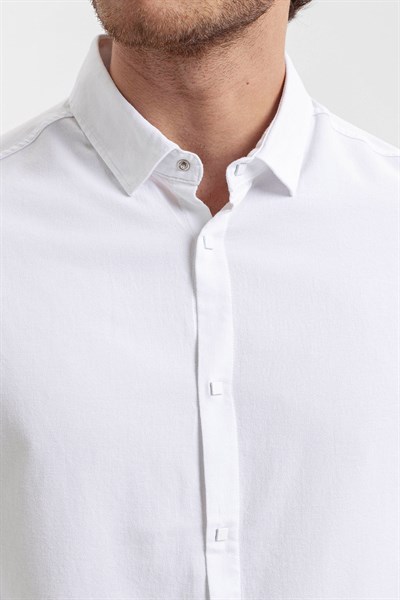 0024178 Vip Stendo Erkek Gömlek Beyaz
