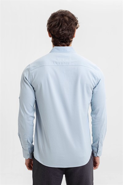 0024178 Vip Stendo Erkek Gömlek Mavi