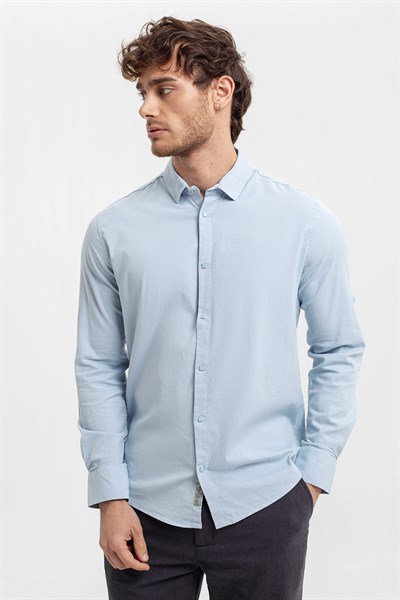 0024178 Vip Stendo Erkek Gömlek Mavi