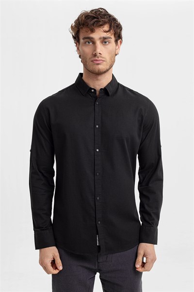 0024178 Vip Stendo Erkek Gömlek Siyah