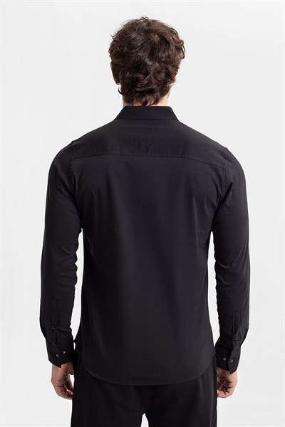 0025509 Vip Stendo Erkek Gömlek Siyah