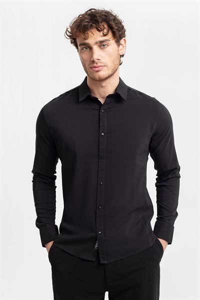 0025509 Vip Stendo Erkek Gömlek Siyah