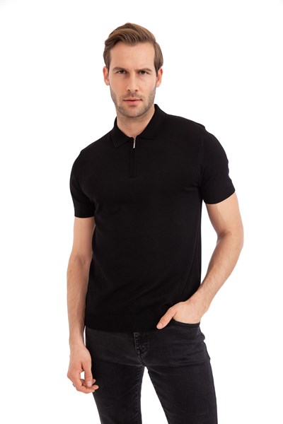 0029067 Vip Stendo Erkek Tişört Siyah