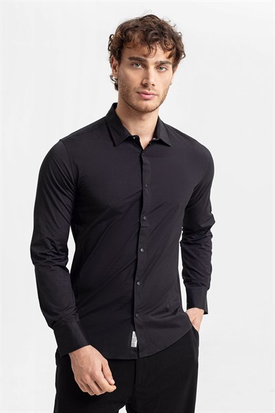 0029144 Vip Stendo Erkek Gömlek Siyah
