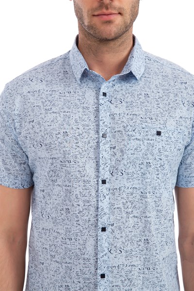 0029178 Vip Stendo Erkek Gömlek Mavi