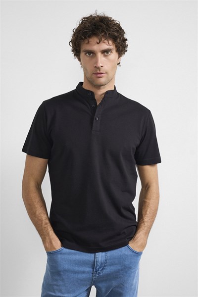 0030390 Vip Stendo Erkek Tişört Siyah