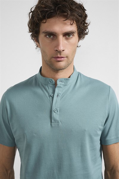 0030390 Vip Stendo Erkek Tişört Su Yeşili