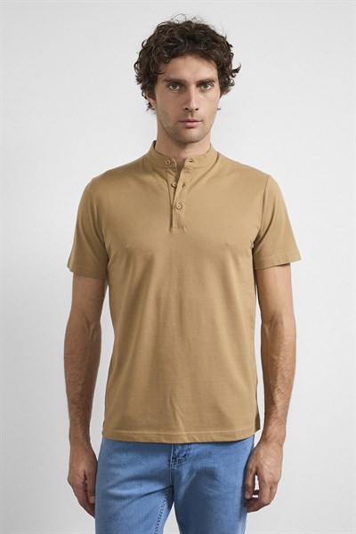 0030390 Vip Stendo Erkek Tişört Vizon