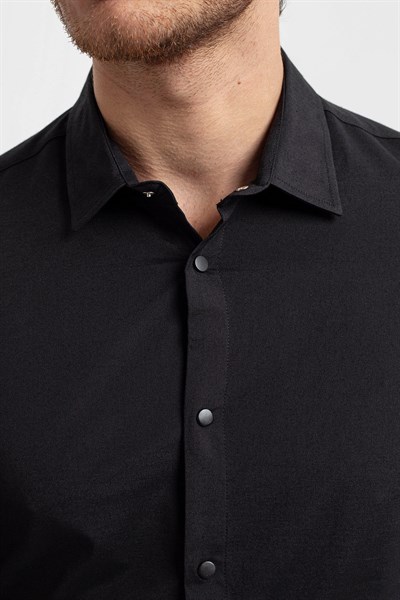 0032399 Vip Stendo Erkek Gömlek Siyah