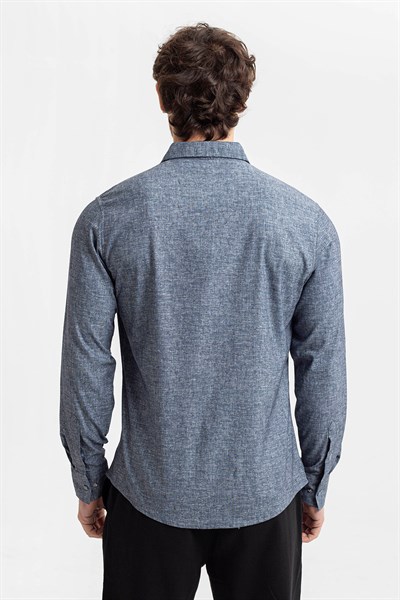 0032773 Vip Stendo Erkek Gömlek Lacivert