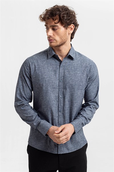 0032773 Vip Stendo Erkek Gömlek Lacivert