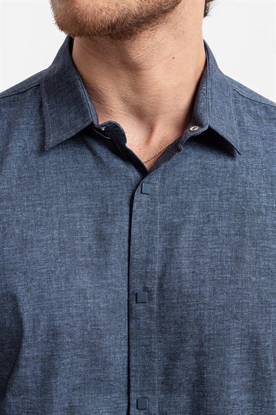 0032773 Vip Stendo Erkek Gömlek Parlement Mavisi