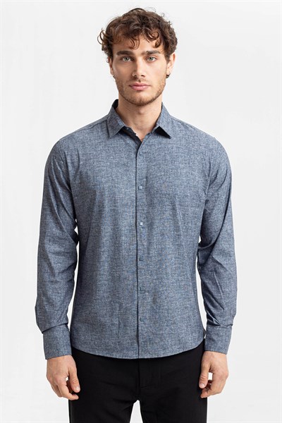 0032774 Vip Stendo Erkek Gömlek Lacivert