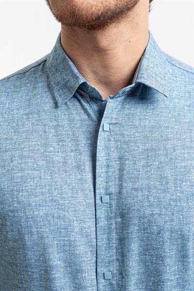0032774 Vip Stendo Erkek Gömlek Mavi
