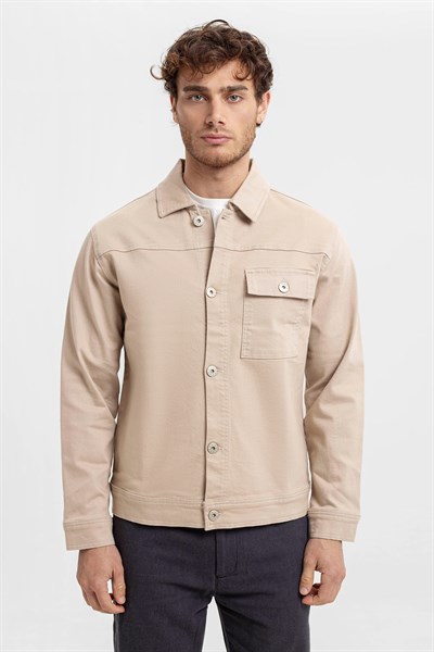 0033653 Vip Stendo Erkek Ceket Bej