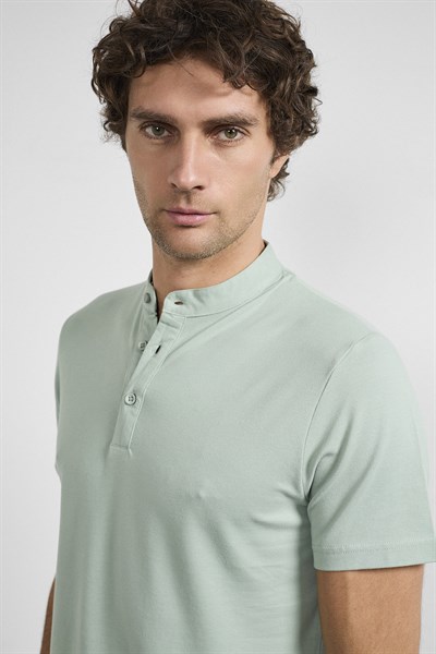 0034587 Vip Stendo Erkek Tişört Nane Yeşili