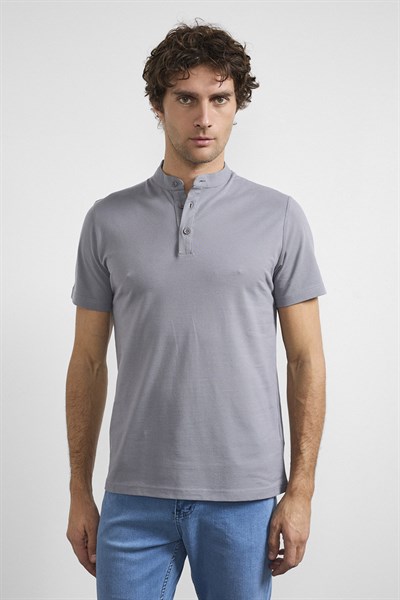 0034587 Vip Stendo Erkek Tişört Nardo Gri