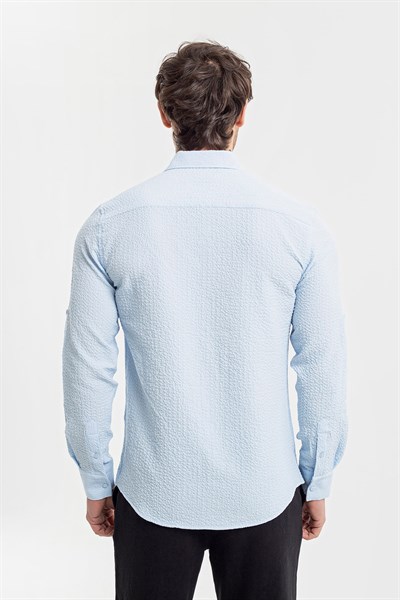 0036186 Vip Stendo Erkek Gömlek Mavi