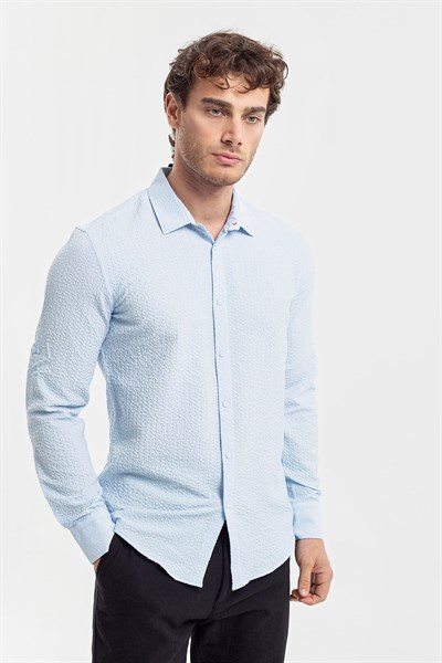 0036186 Vip Stendo Erkek Gömlek Mavi