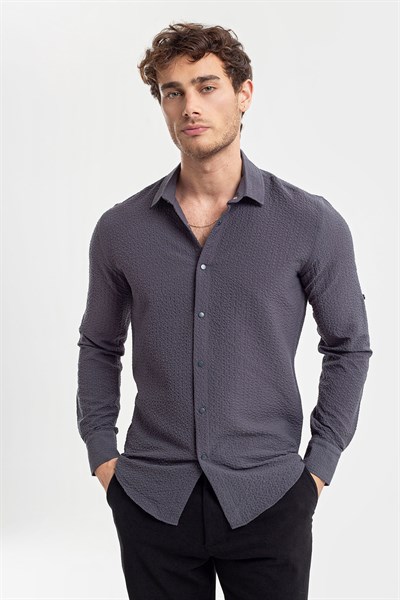 0036187 Vip Stendo Erkek Gömlek Antrasit