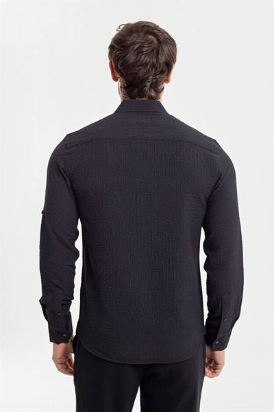 0036187 Vip Stendo Erkek Gömlek Siyah