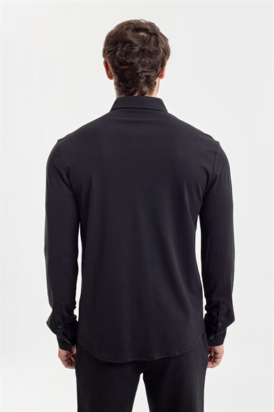 0036433 Vip Stendo Erkek Gömlek Siyah