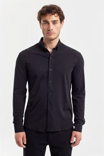 0036433 Vip Stendo Erkek Gömlek Siyah
