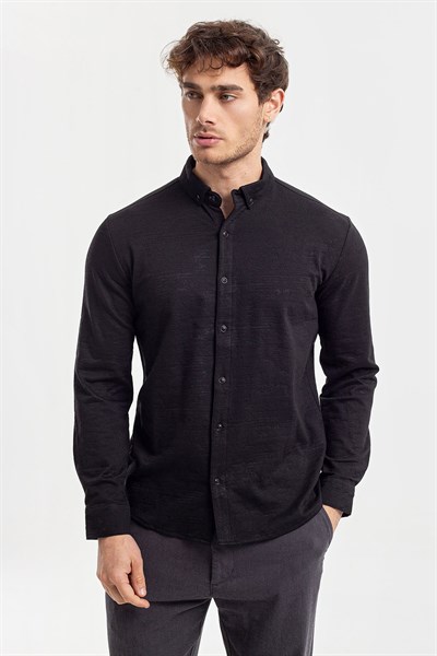0036732 Vip Stendo Erkek Gömlek Siyah