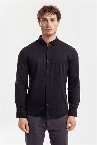 0036732 Vip Stendo Erkek Gömlek Siyah