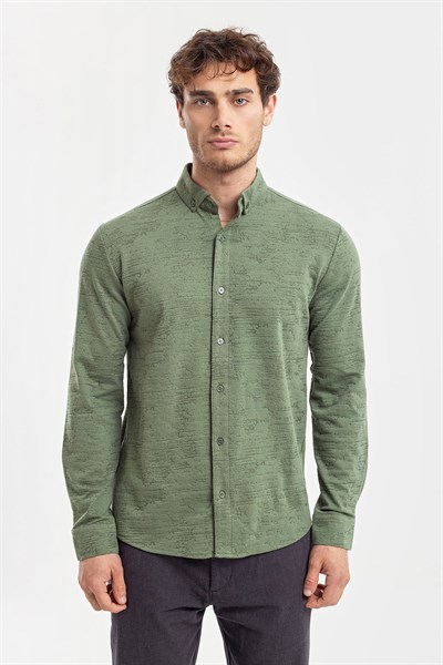 0036732 Vip Stendo Erkek Gömlek Yeşil
