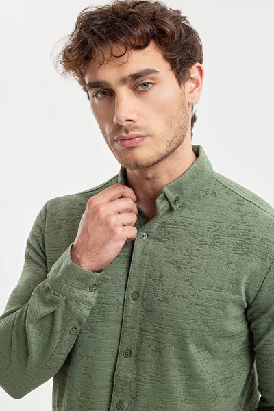 0036732 Vip Stendo Erkek Gömlek Yeşil