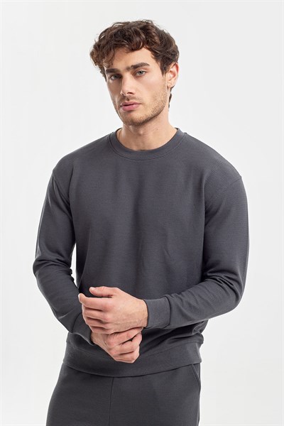 0036876 Vip Stendo Erkek Eşofman Takımı Koyu Gri