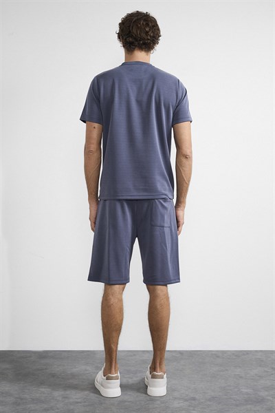0036882 Vip Stendo Erkek Şort Tişört Takımı Antrasit