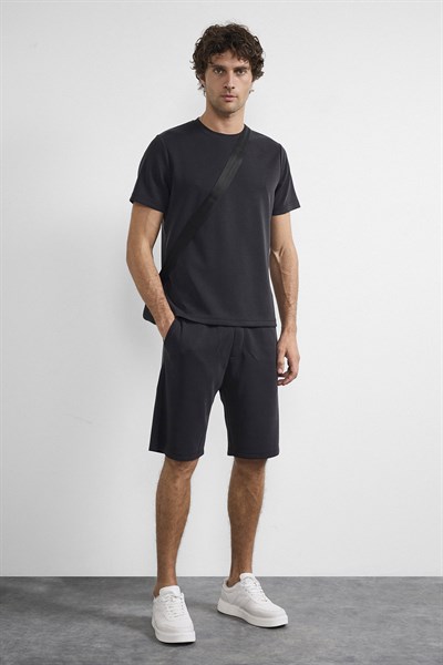 0036882 Vip Stendo Erkek Şort Tişört Takımı Siyah