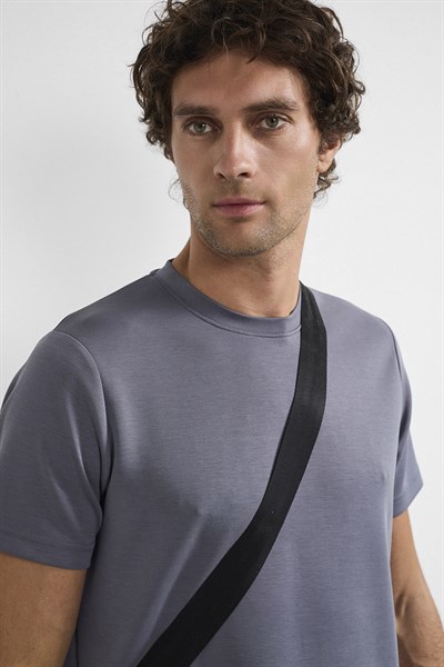 0036882 Vip Stendo Erkek Şort Tişört Takımı Koyu Gri