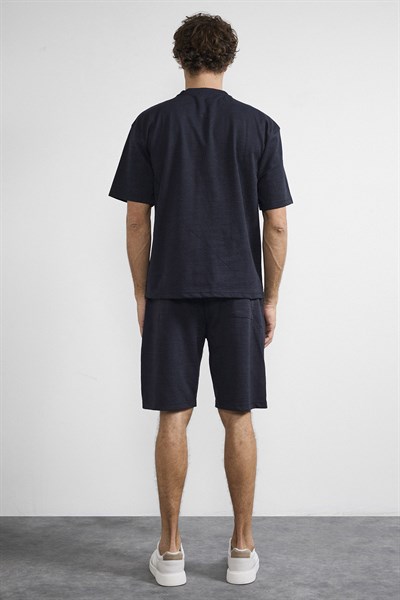 0036883 Vip Stendo Erkek Şort Tişört Takımı Lacivert