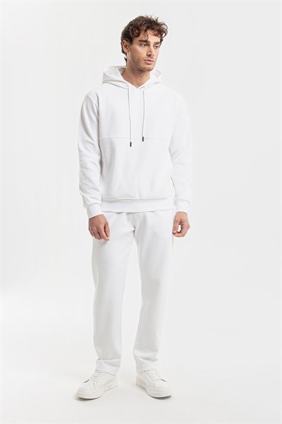 0036892 Vip Stendo Erkek Eşofman Takımı Beyaz