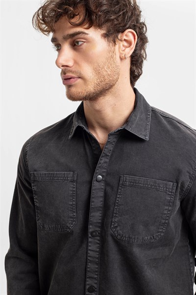 0036949 Vip Stendo Erkek Gömlek Siyah