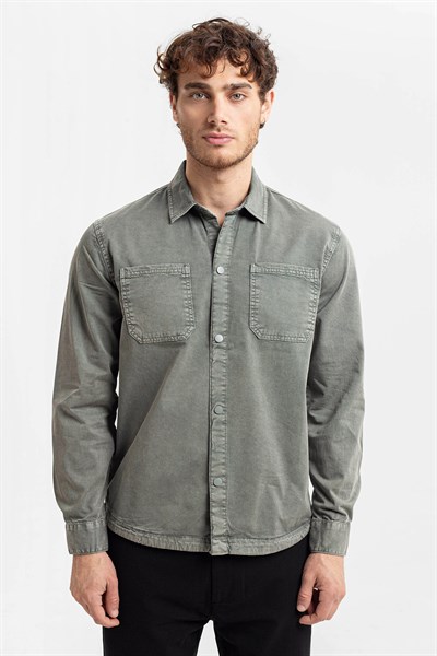 0036949 Vip Stendo Erkek Gömlek Su Yeşili