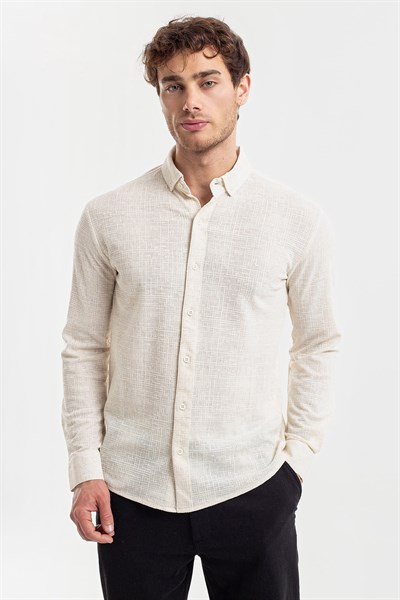 0037130 Vip Stendo Erkek Gömlek Bej