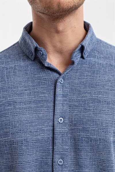 0037130 Vip Stendo Erkek Gömlek Indigo