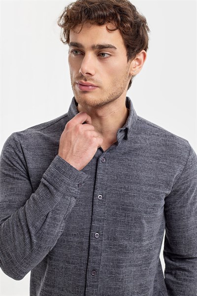 0037130 Vip Stendo Erkek Gömlek Lacivert