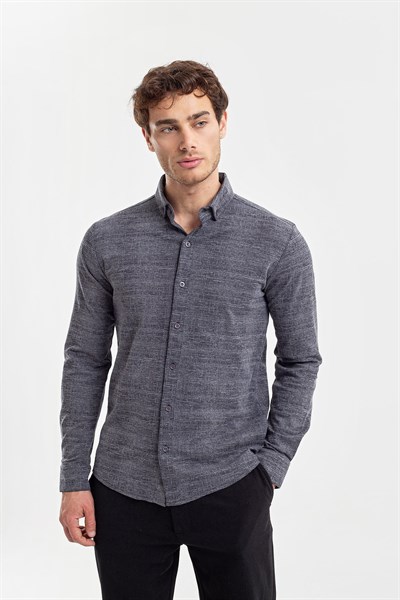 0037130 Vip Stendo Erkek Gömlek Lacivert