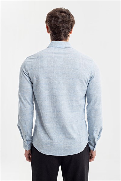 0037130 Vip Stendo Erkek Gömlek Mavi