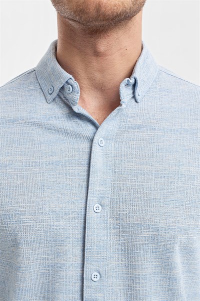 0037130 Vip Stendo Erkek Gömlek Mavi