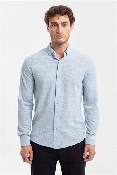 0037130 Vip Stendo Erkek Gömlek Mavi